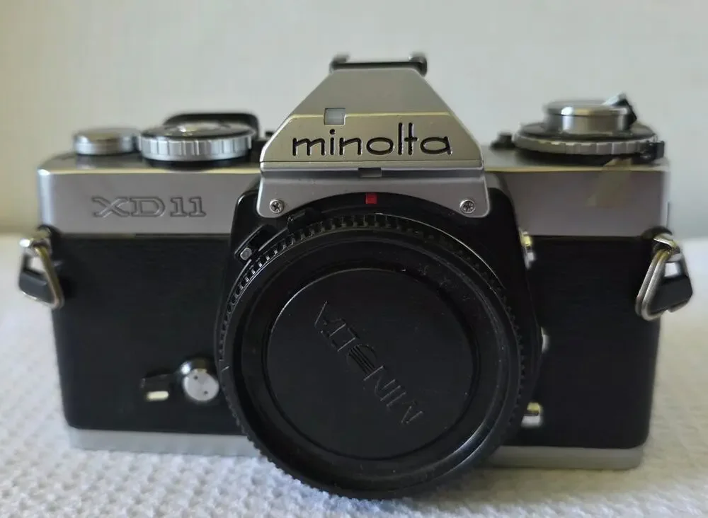 Minolta XD-11 35mm SLR Camera Body Untested *Only Parts or Repair* W/Manual